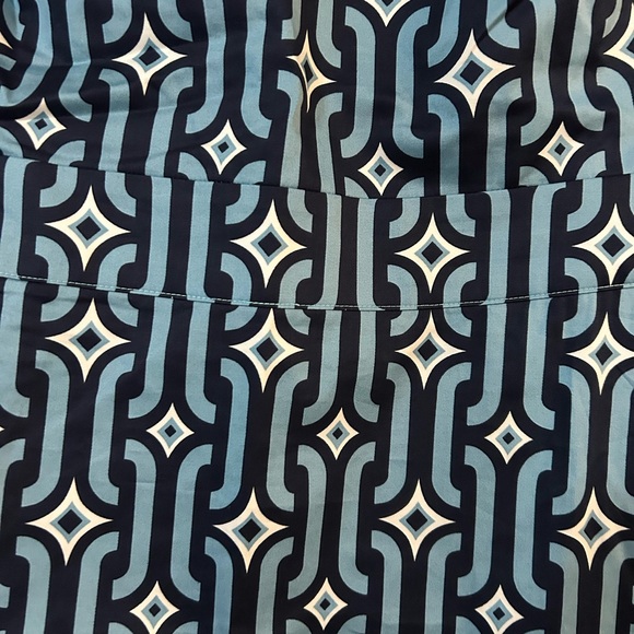 Boden Navy and White Patterned Mini Dress - Picture 2 of 5